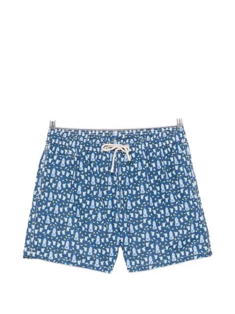 Lighting Micro Fantasy drink-print swim shorts by MC2 SAINT BARTH