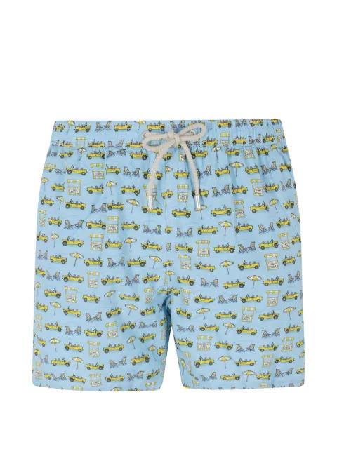 Lighting Micro Fantasy graphic-print swim shorts by MC2 SAINT BARTH