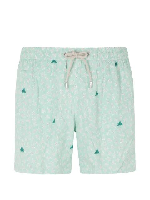 Lighting Micro frog-print swim shorts by MC2 SAINT BARTH