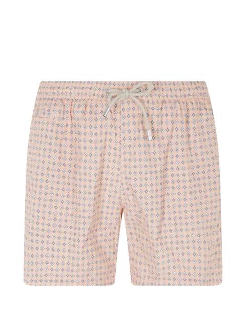 Lighting Micro geometric-print swim shorts by MC2 SAINT BARTH