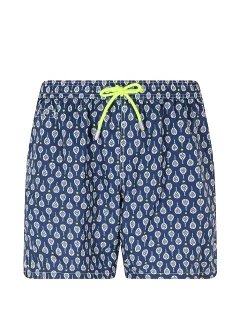 Lighting Micro padel-print swim shorts by MC2 SAINT BARTH