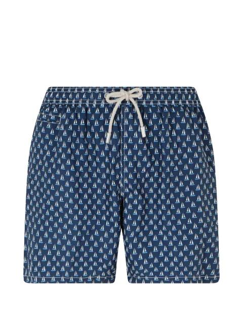 Lighting Micro sailboat-print swim shorts by MC2 SAINT BARTH