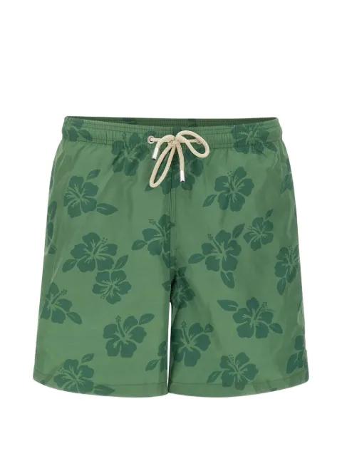 Lighting Tiki Hibiscus-print swim shorts by MC2 SAINT BARTH
