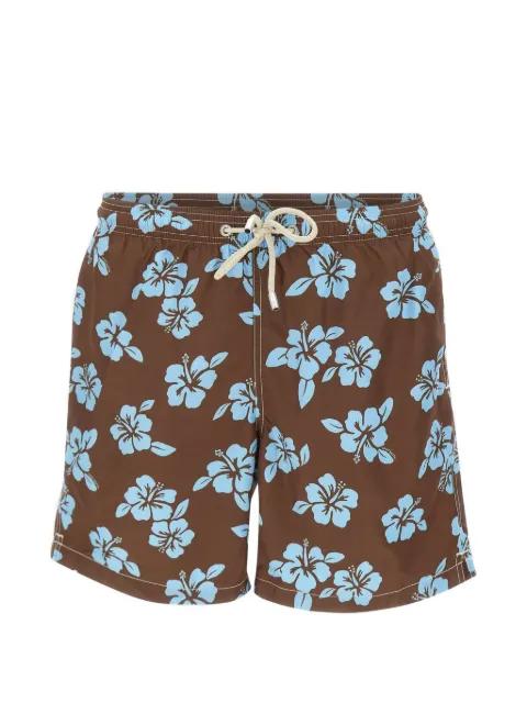 Lighting Tiki hibiscus-print swim shorts by MC2 SAINT BARTH