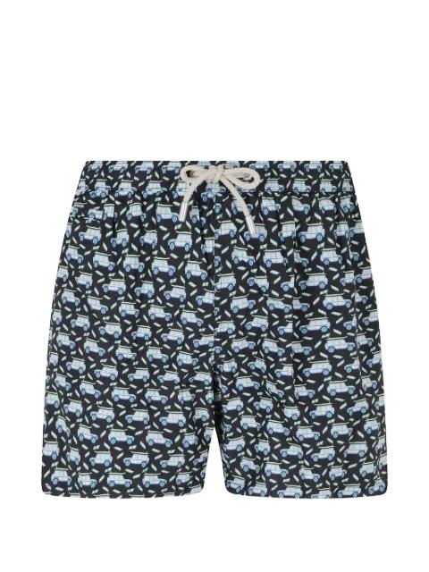 Lighting car-print swim shorts by MC2 SAINT BARTH