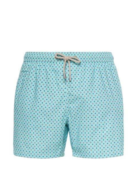 Lighting geometric-print swim shorts by MC2 SAINT BARTH