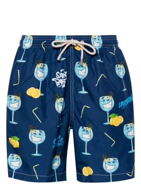Lighting mid-rise swim shorts by MC2 SAINT BARTH