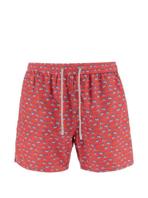Lighting shark-print swim shorts by MC2 SAINT BARTH