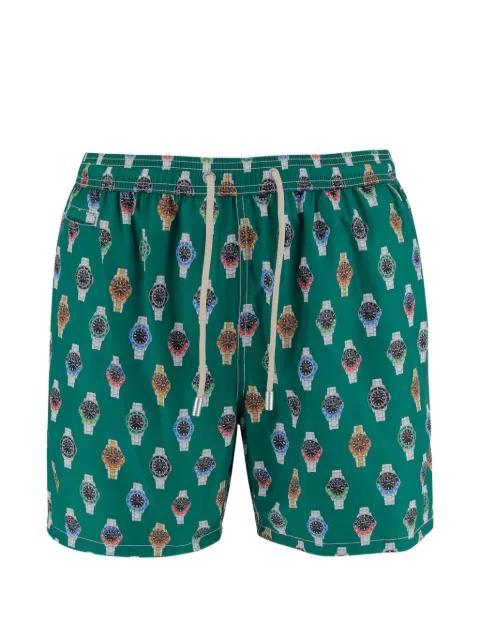 Lighting watch-print swim shorts by MC2 SAINT BARTH
