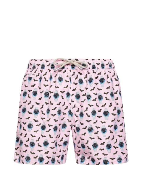 Lighting watches-print swim shorts by MC2 SAINT BARTH