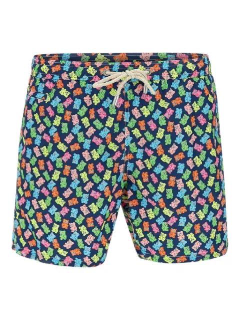 Lightning bear-print swim shorts by MC2 SAINT BARTH
