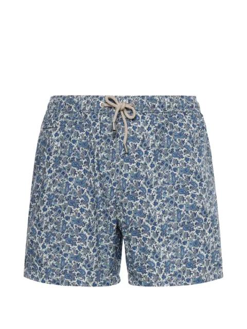 Lightweight paisley-print swim shorts by MC2 SAINT BARTH
