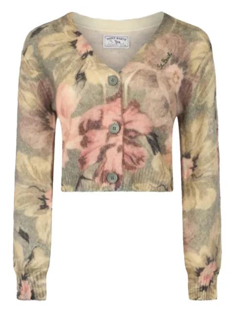 Lyza floral-pattern button cardigan by MC2 SAINT BARTH