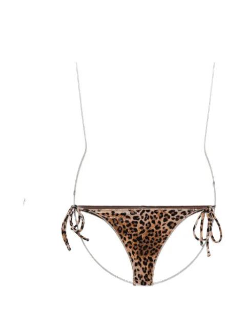 Marielle leopard-pattern side-tie bikini bottoms by MC2 SAINT BARTH