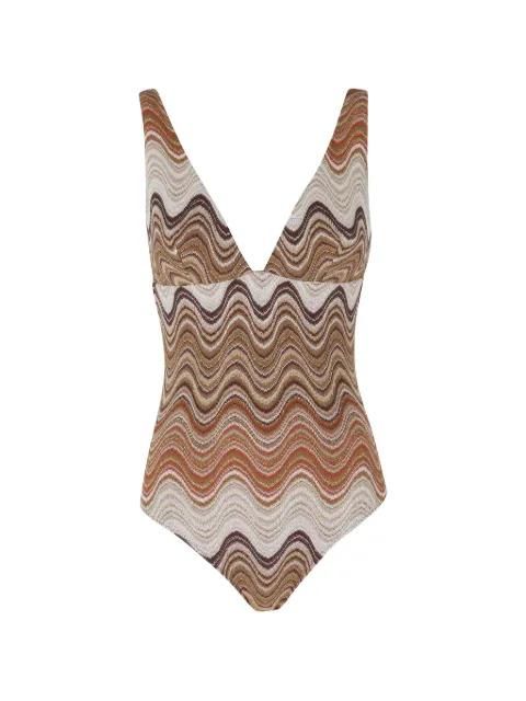 Mavi Rachel chevron swimsuit by MC2 SAINT BARTH