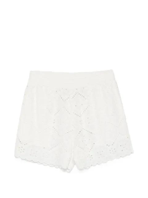 Meave broderie-anglaise scalloped-hem shorts by MC2 SAINT BARTH