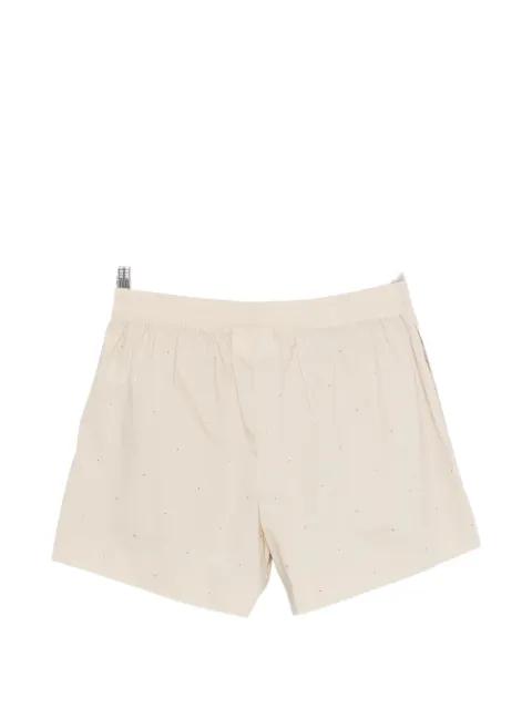 Meave crystal-embellished elasticated-waist shorts by MC2 SAINT BARTH