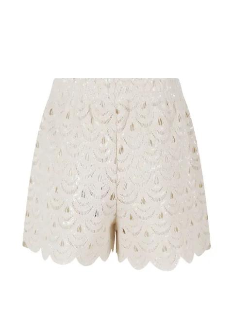 Meave sequin-embellished crochet shorts by MC2 SAINT BARTH