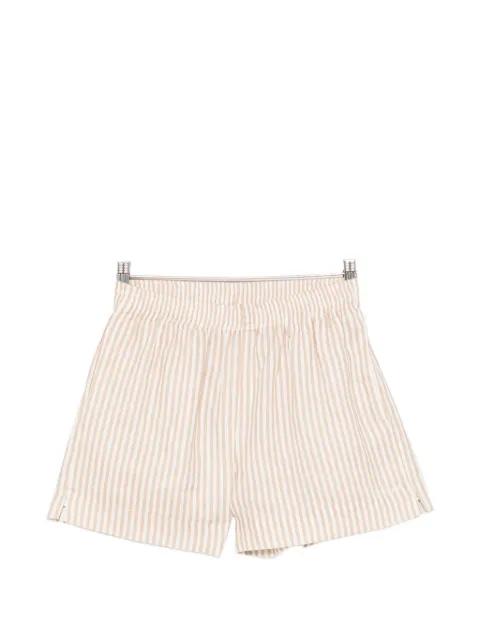 Meave striped logo-embroidered shorts by MC2 SAINT BARTH
