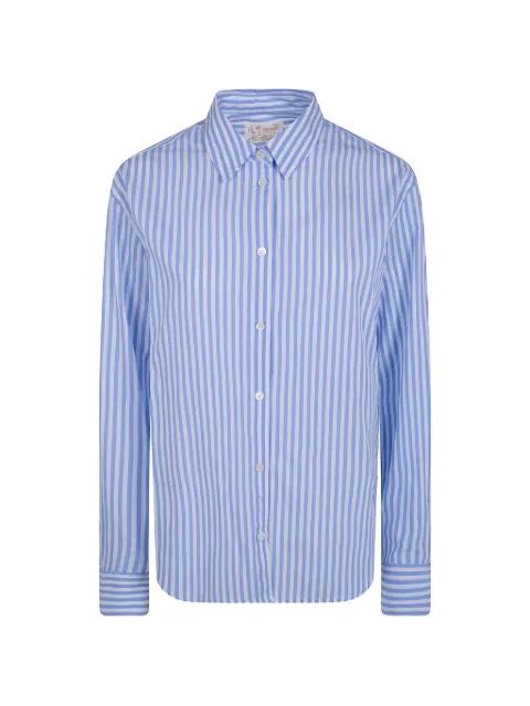 Meredith vertical-stripe logo-embroidered shirt by MC2 SAINT BARTH