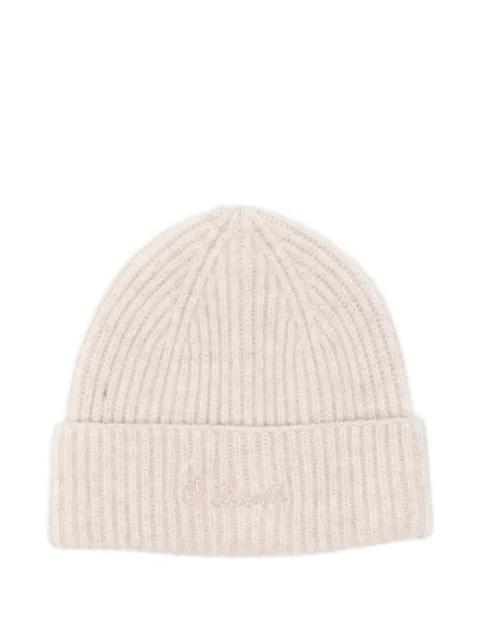 Moss ribbed-logo beanie hat by MC2 SAINT BARTH
