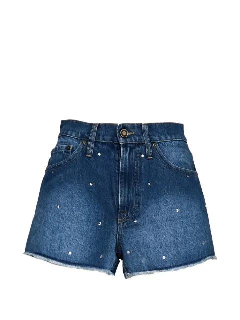 Musa rhinestone-embellished denim shorts by MC2 SAINT BARTH