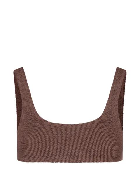 Naima smocked bikini top by MC2 SAINT BARTH