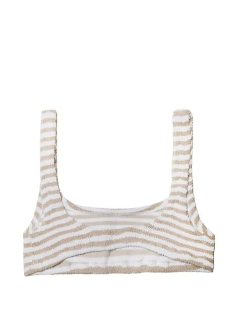 Naima striped bikini top by MC2 SAINT BARTH