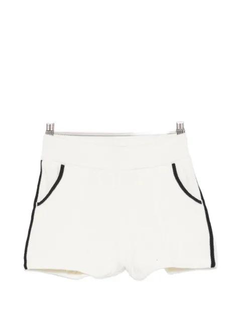 Natalja Braid cable-knit contrast-trim shorts by MC2 SAINT BARTH