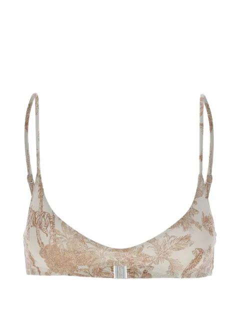 Paloma Jungle Oceania-print bikini top by MC2 SAINT BARTH
