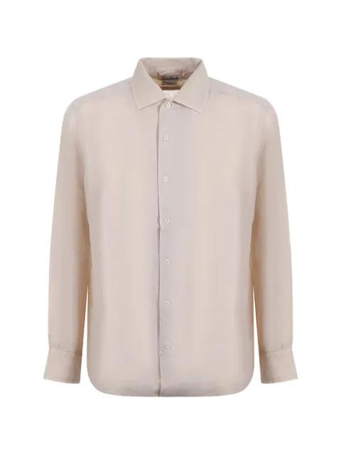 Pamplona button-up curved-hem shirt by MC2 SAINT BARTH