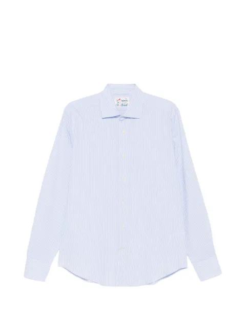 Pamplona striped-print long-sleeve shirt by MC2 SAINT BARTH