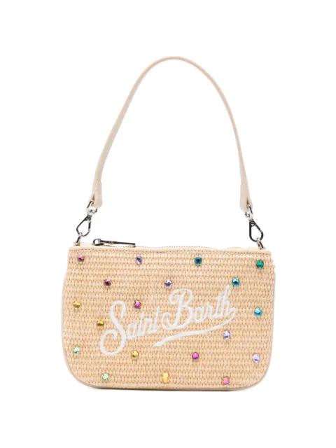 Parisienne crystal-embellished clutch bag by MC2 SAINT BARTH