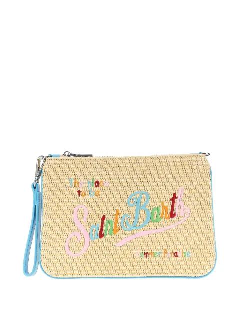 Parisienne embroidered woven clutch bag by MC2 SAINT BARTH