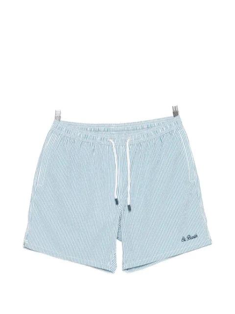 Patmos striped-pattern drawstring swim shorts by MC2 SAINT BARTH