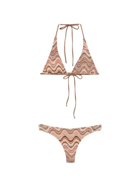 Rachel sequin-embellished bikini top by MC2 SAINT BARTH