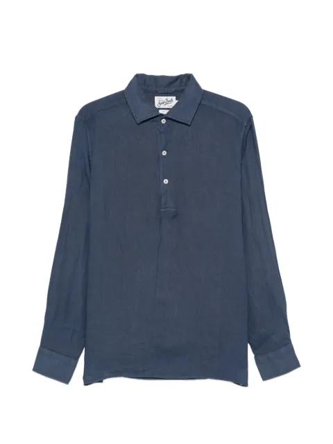 Raphael long-sleeve linen polo shirt by MC2 SAINT BARTH