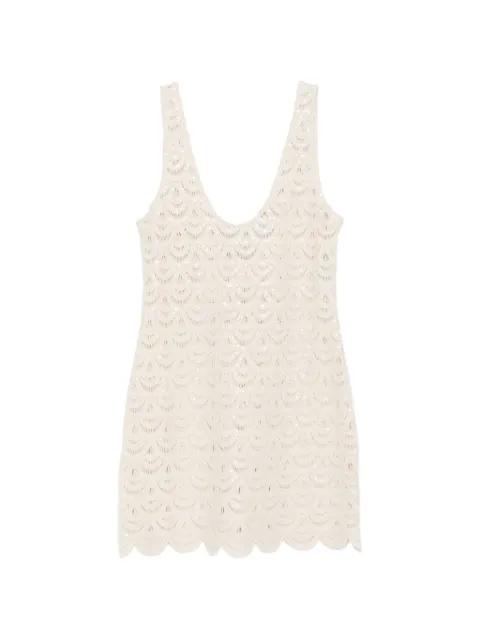 Raya sequin-embellished crochet-knit top by MC2 SAINT BARTH