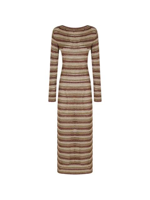 Robyn open-back striped midi dress by MC2 SAINT BARTH