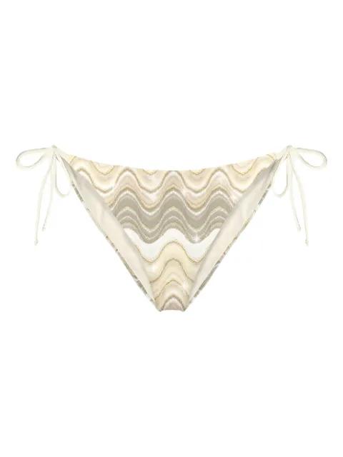 Sadie Marielle wave-pattern bikini bottom by MC2 SAINT BARTH