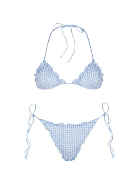 Sagitami vichy pattern bikini by MC2 SAINT BARTH