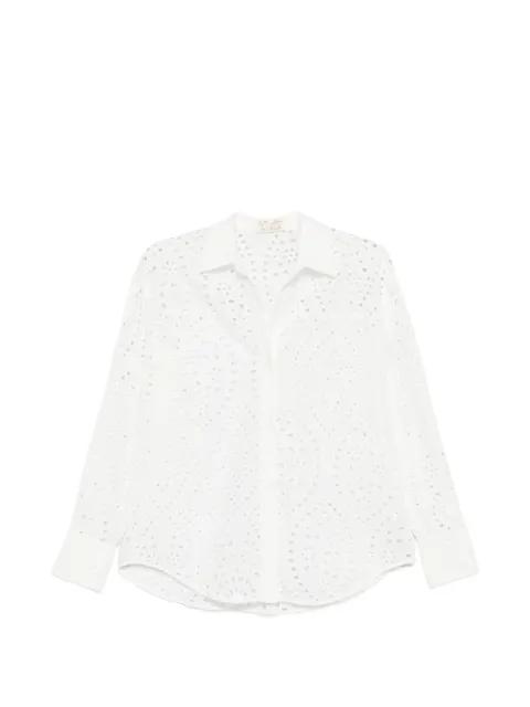 Sangallo embroidery blouse by MC2 SAINT BARTH