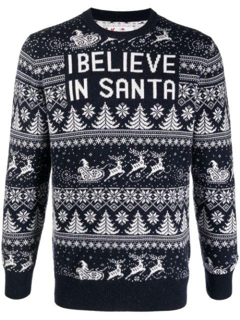 Santa fine-knit crew-neck jumper by MC2 SAINT BARTH