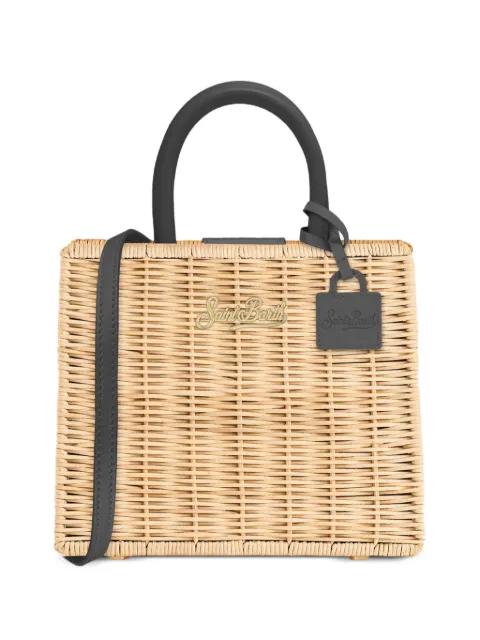 Shop Bag straw tote bag by MC2 SAINT BARTH