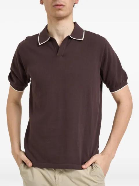 Sloan contrast-trim polo collar T-shirt by MC2 SAINT BARTH