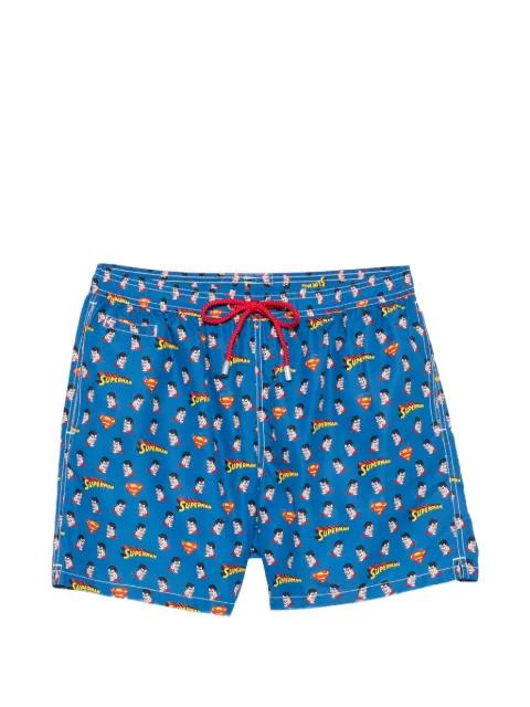 Superman-print drawstring swim shorts by MC2 SAINT BARTH