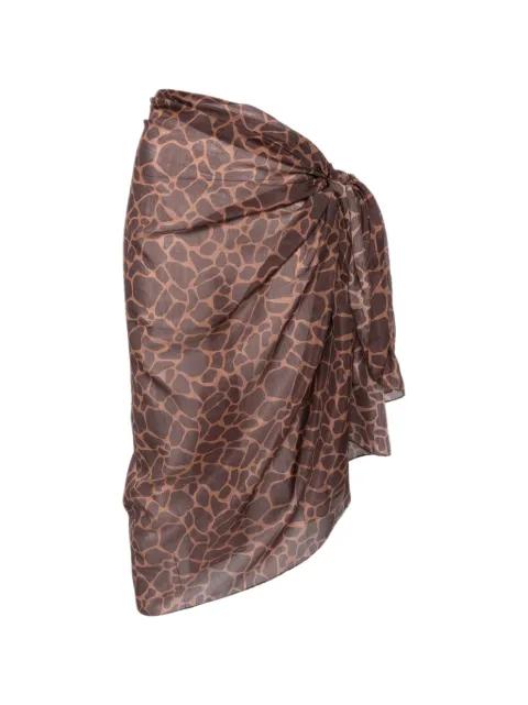 Thaiti giraffe-print sarong by MC2 SAINT BARTH