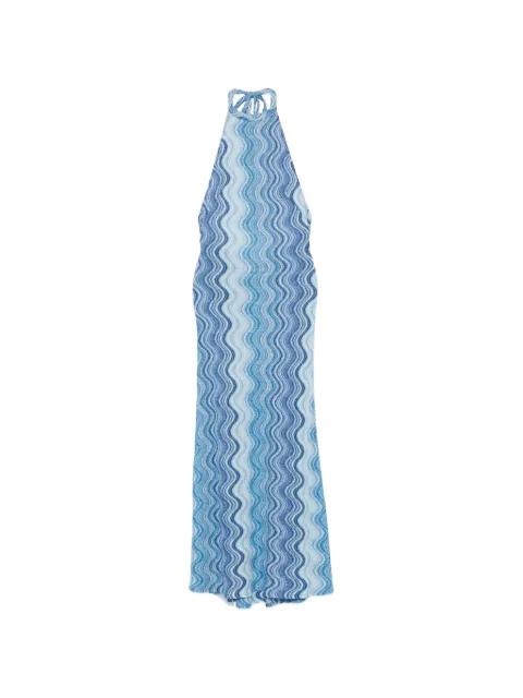 Tony zigzag-knit halterneck maxi dress by MC2 SAINT BARTH