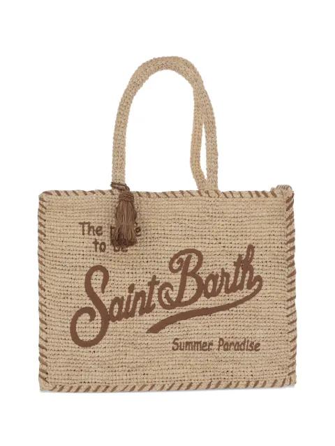 Vanity Raffia tote bag by MC2 SAINT BARTH