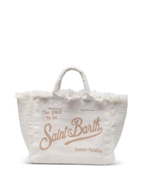 Vanity frayed-detail tote bag by MC2 SAINT BARTH